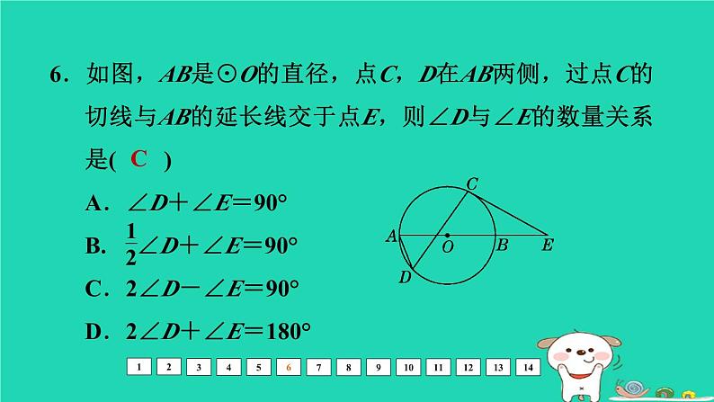 福建省2024中考数学阶段测第九章圆基础课件第7页