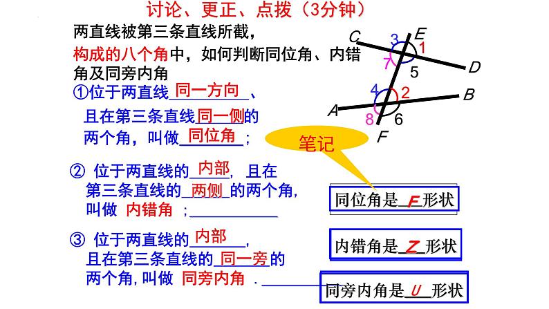 2.2.2探索直线平行的条件 课件 2024--2025学年北师大版七年级数学下册第6页