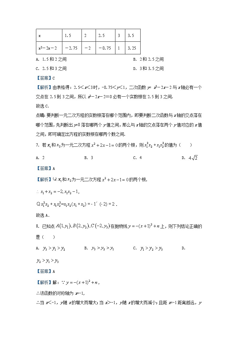 2024~2025学年湖北省宜昌市伍家岗区九年级上期中数学试卷（解析版）第3页