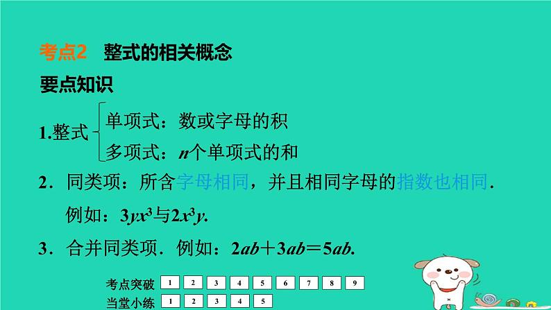 福建省2024中考数学1教材梳理篇第1章数与式代数式和整式课堂讲本课件第8页