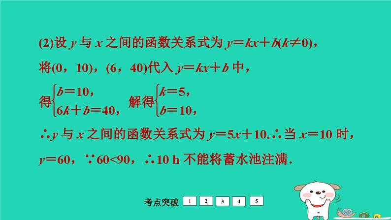 福建省2024中考数学1教材梳理篇第3章函数一次函数的应用课堂讲本课件第5页