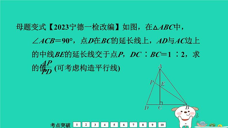 福建省2024中考数学1教材梳理篇第5章三角形相似课堂讲本课件第8页