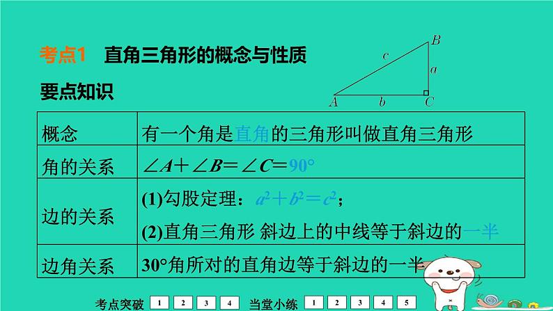 福建省2024中考数学1教材梳理篇第5章三角形直角三角形课堂讲本课件第4页