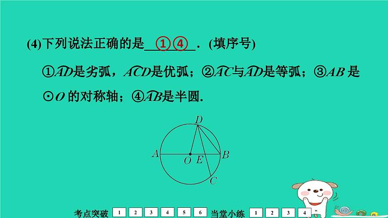 福建省2024中考数学1教材梳理篇第7章圆圆的基本概念及性质课堂讲本课件第6页