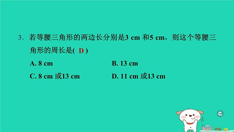 湖北省2024中考数学等腰三角形课件第5页