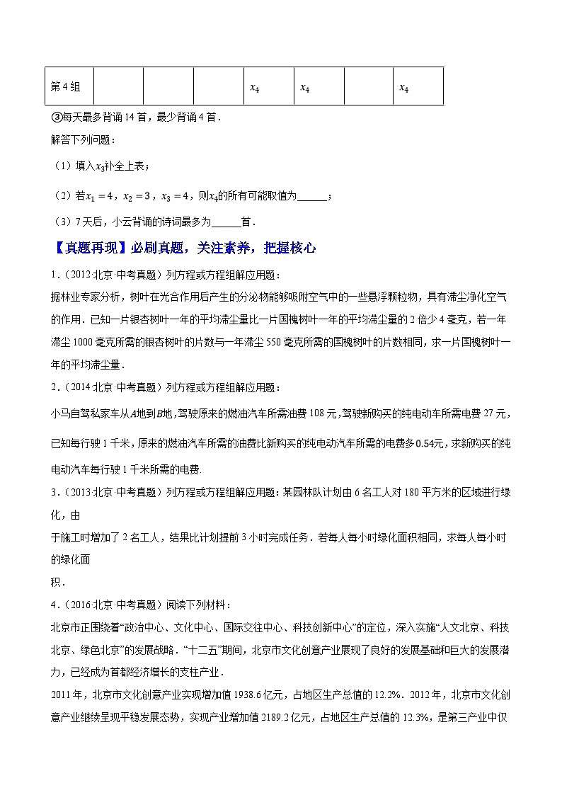（北京专用）中考数学二轮复习重难题型培优训练专题10方程与不等式的应用大题专练（原卷版）第2页