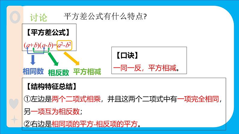 苏教版初中数学七下第八章课件ppt8.4乘法公式（2）平方差公式第7页