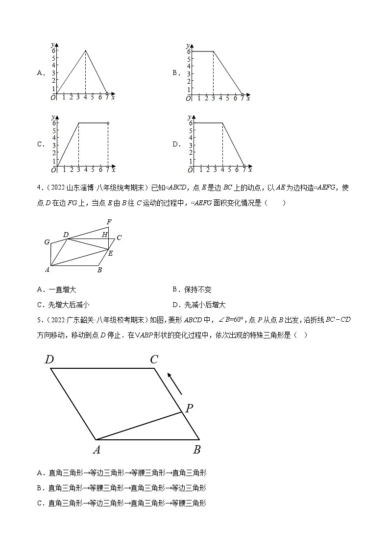 （人教版）数学八年级下册期末压轴题培优训练专题06 特殊平行四边形的动点问题（原卷版）第2页