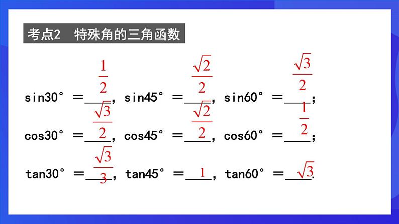 人教版 (五四制)数学九下第34章 锐角三角函数 复习课件第4页