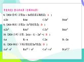 人教版数学中考第一轮复习 基础考点分类专练 02-第二讲 代数式、整式及其运算 PPT课件