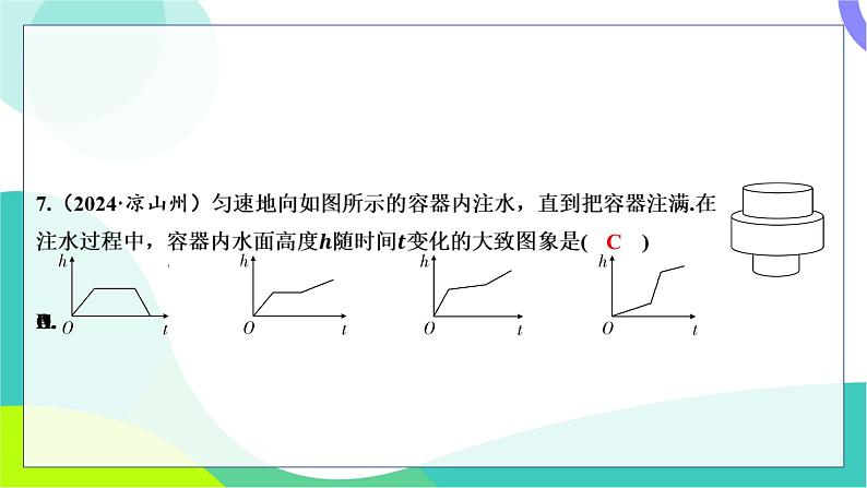 人教版数学中考第一轮复习 基础考点分类专练 16-阶段检测三 函数 PPT课件第6页