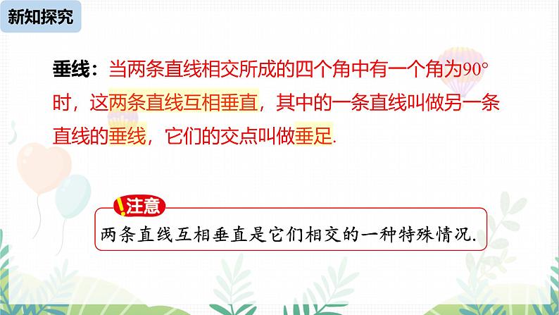 人教版2024数学七年级下册   7.1.2垂线 PPT课件第8页