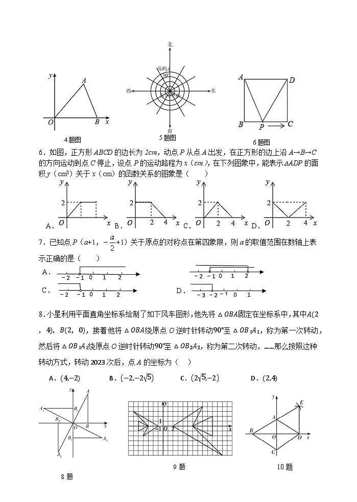 2025中考数学基础知识专项训练题16 图形与坐标【含答案】第2页