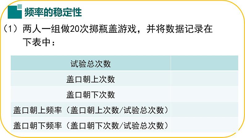 北师大版七年级下册数学第三章概率的初步2频率的稳定性课件第5页