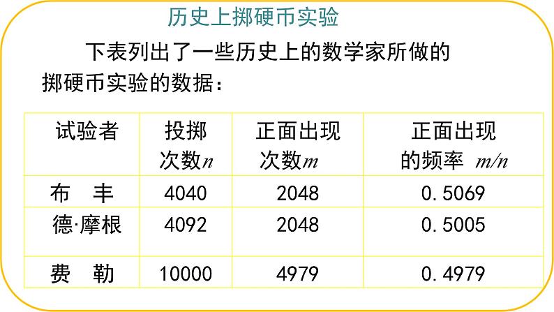 北师大版七年级下册第三章概率的初步2频率的稳定性课件第8页