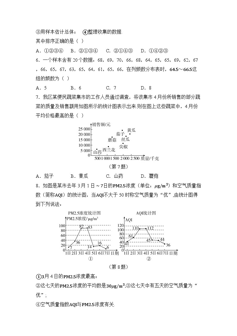 第十二章 数据的收集、整理与描述（试卷）2024—2025学年人教版（2024）数学七年级下册第2页