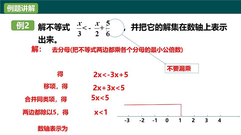 3.3一元一次不等式的解法（2）（同步课件）-2024-2025学年七年级数学下册（湘教版2024）第5页