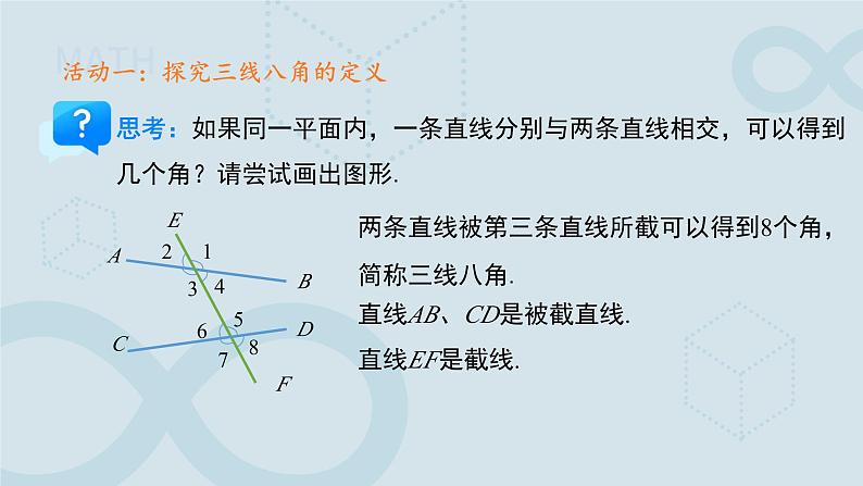 《7.1.3两条直线被第三条直线所截》课件 数学人教版（2024）七年级下册第5页