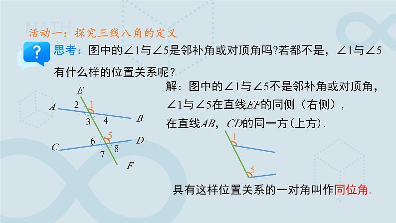 《7.1.3两条直线被第三条直线所截》课件 数学人教版（2024）七年级下册第6页