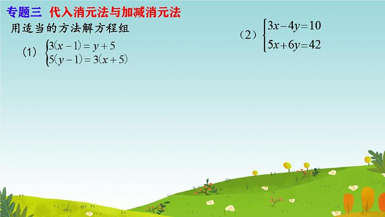 第十章  二元一次方程组小结与复习课件人教版2024七年级数学下册第8页