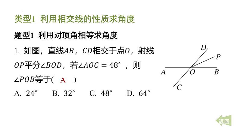 期末提分练案-专题 利用相交线、平行线的性质求角度课件 2024-2025学年北师大版数学七年级下学期第3页