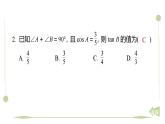 期末提分练案-专题 锐角三角函数的计算课件 2024-2025学年北师大版数学九年级下册