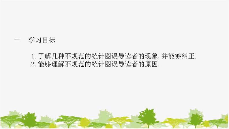 28.3.2 容易误导读者的统计图 华师大版数学九年级下册课件第2页