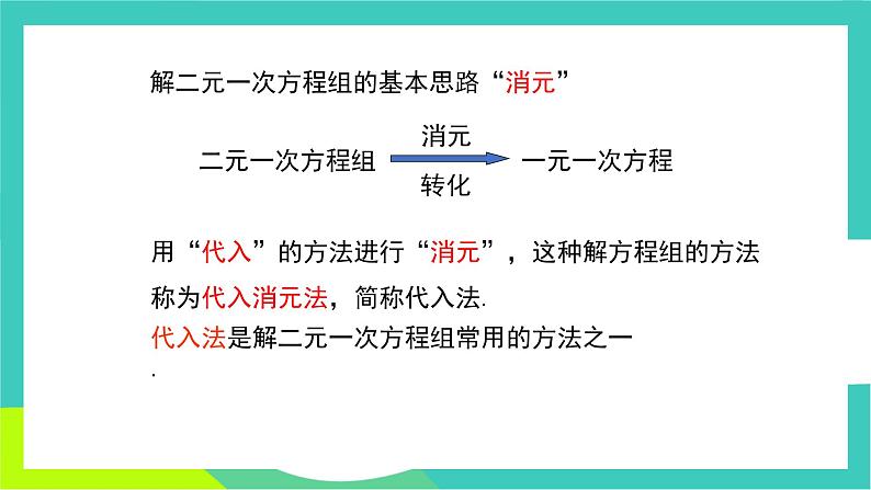 人教版2024.数学七年级下册 10.2.1  代入消元法 PPT课件第6页