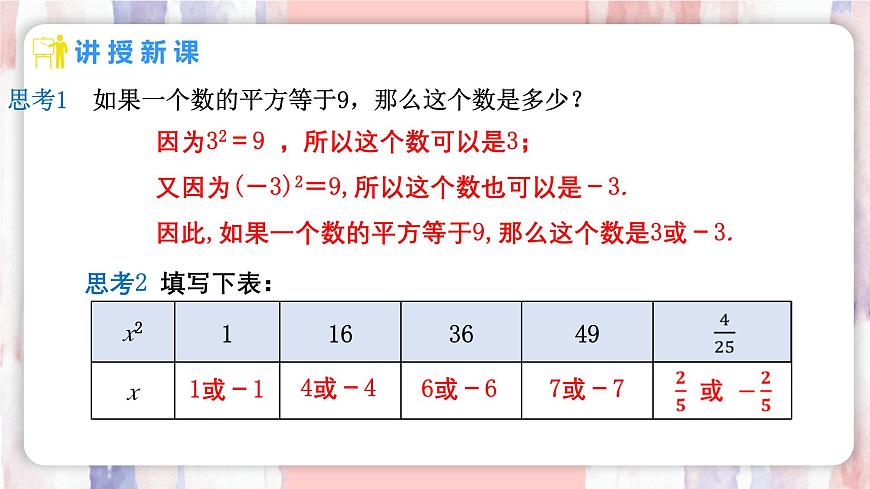 8.1 平方根  第1课时  平方根课件-人教版（2024）数学七年级下册第4页
