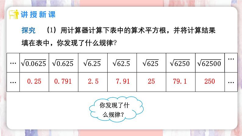 8.1 平方根  第3课时 用计算器求一个正数的算术平方根 课件 -人教版（2024）数学七年级下册第7页