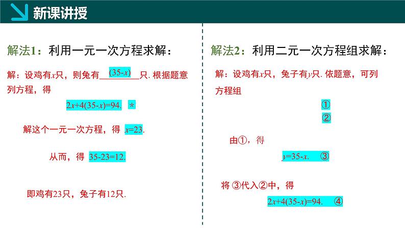 6.2.1二元一次方程组的解法（同步课件）-2024-2025学年七年级数学下册（冀教版2024）第5页