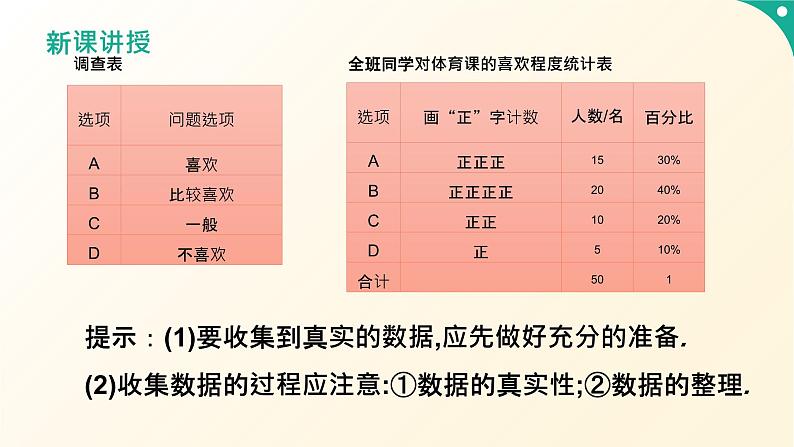 冀教版初中数学八年级下册18.1 统计的初步认识（同步课件）第6页