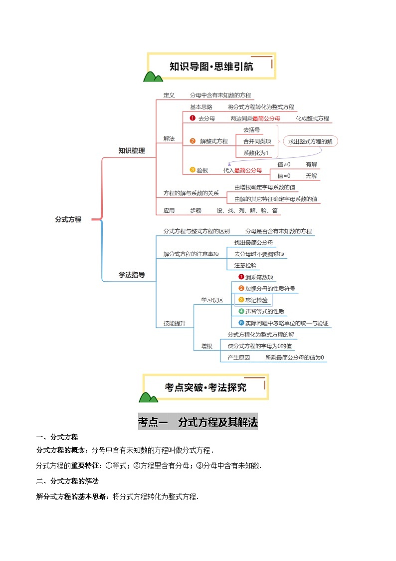 2025年中考数学一轮复习 第06讲 分式方程及应用 讲义（解析版）第3页