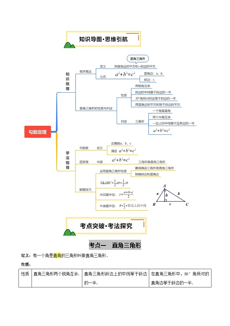 2025年中考数学一轮复习 第19讲 直角三角形 讲义（解析版）第3页