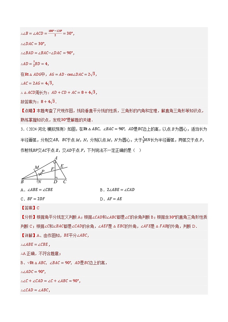2025年中考数学一轮复习 第19讲 直角三角形（练习）（解析版）第3页