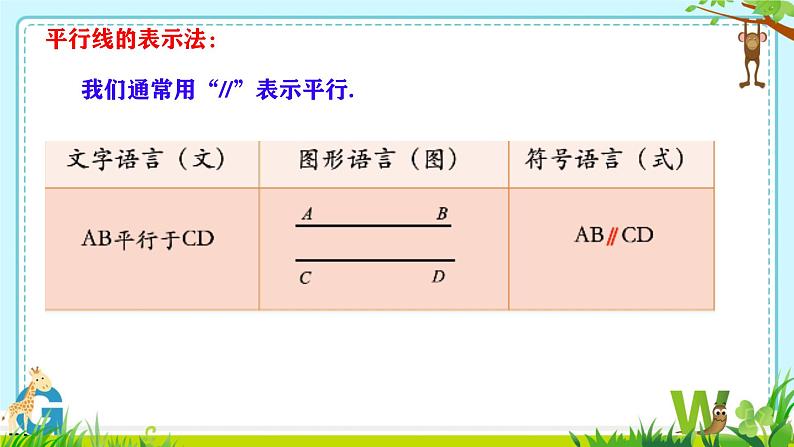 7.2.1  平行线的概念 课件第5页