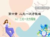 冀教版2024數(shù)學(xué)七年級下冊 第6章 6.1 二元一次方程組 PPT課件+教案
