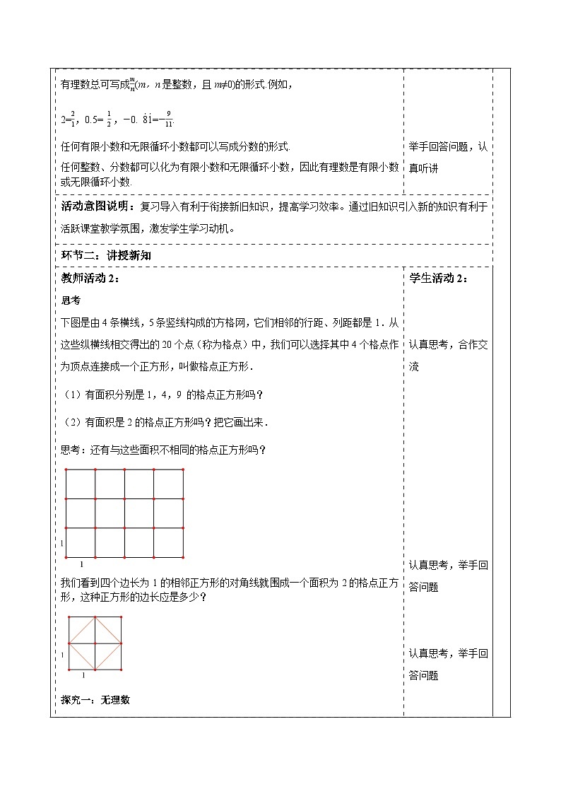 6.2.1 实数的概念及其分类 教案第2页