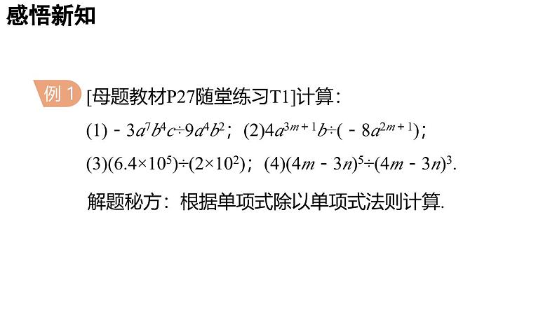 1.4 整式的除法 2025年春初中数学北师大版七年级下册课件第6页