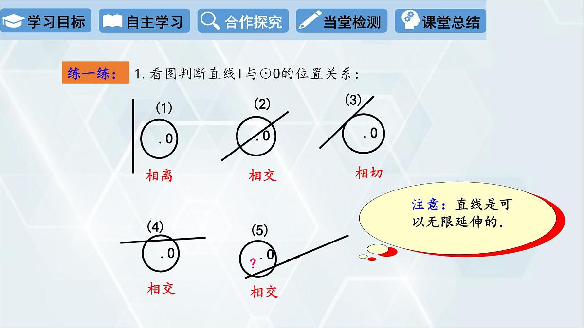 3.6 直线和圆的位置关系 第1课时 初中数学北师版九年级下册课件第8页