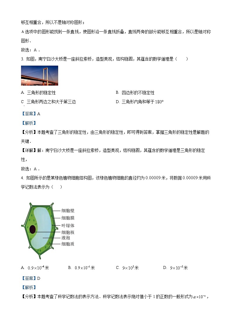 广西南宁市2024-2025学年下学期八年级开学考试 数学试卷（含解析）第2页