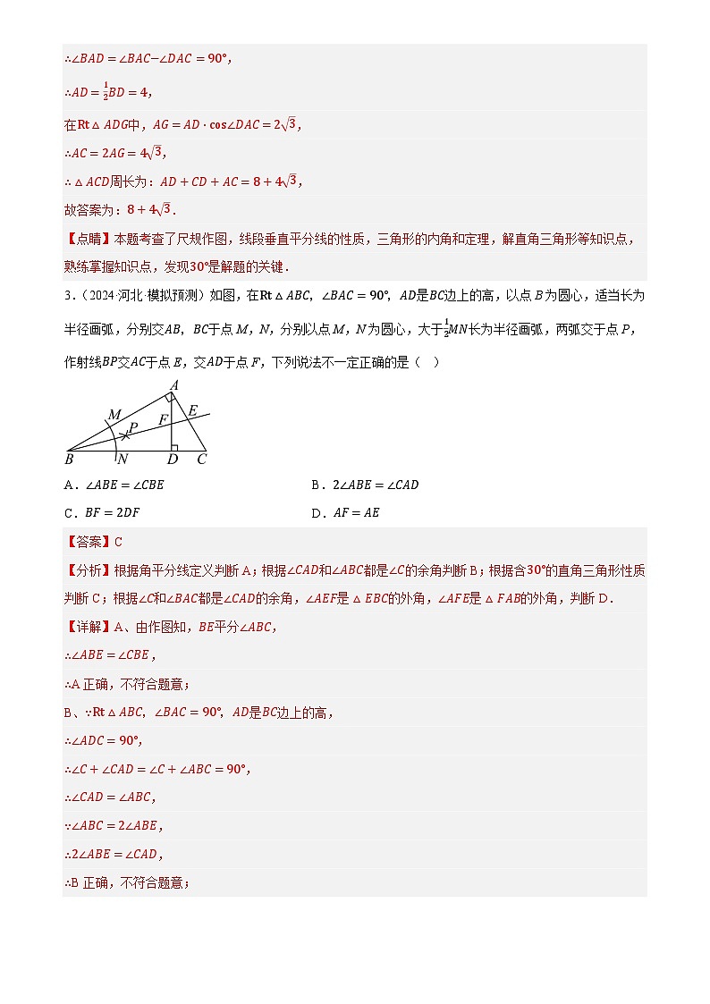 第19讲 直角三角形(练习)(解析版)第3页