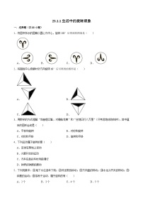 人教版九上数学第二十三章第一节生活中的旋转现象  专题训练