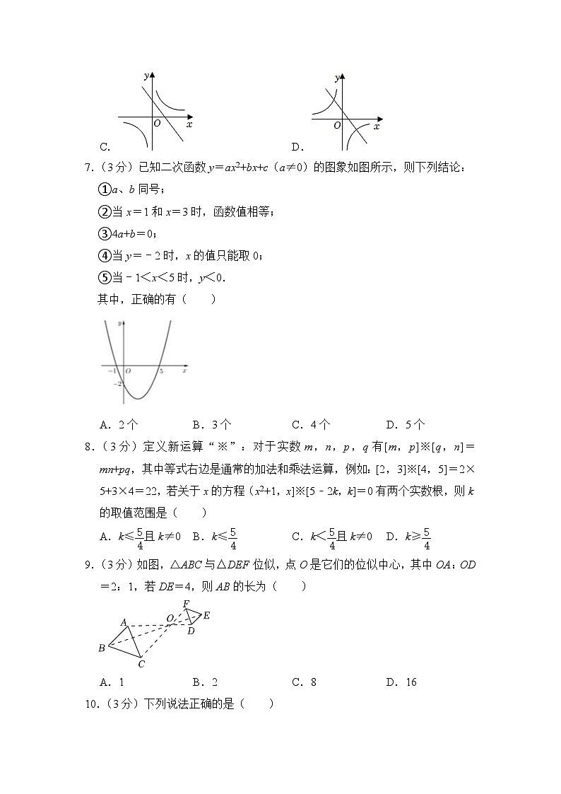 2022-2023学年河北省邯郸市十一中九年级（上）期末数学试卷解析版第2页