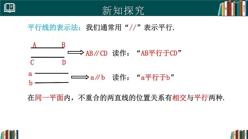人教版初中数学七年级下册  7.2.1平行线的概念（同步课件）第6页