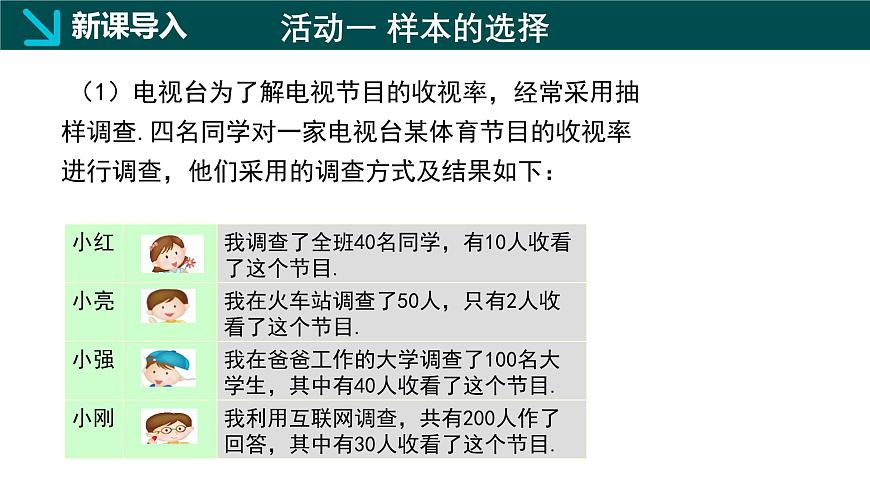 冀教版（2024）初中数学八年级下册  18.2 抽样调查（第2课时）（同步课件）第4页
