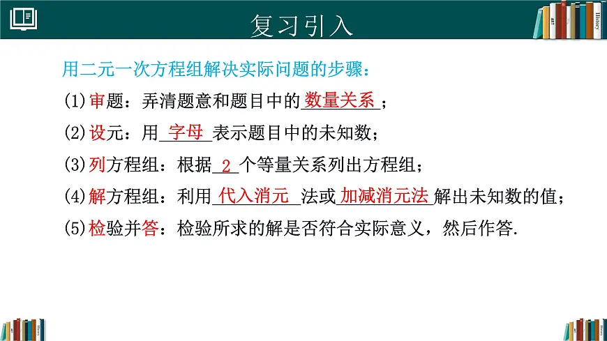 人教版初中数学七年级下册 10.3实际问题与二元一次方程组(第3课时)（同步课件）第3页