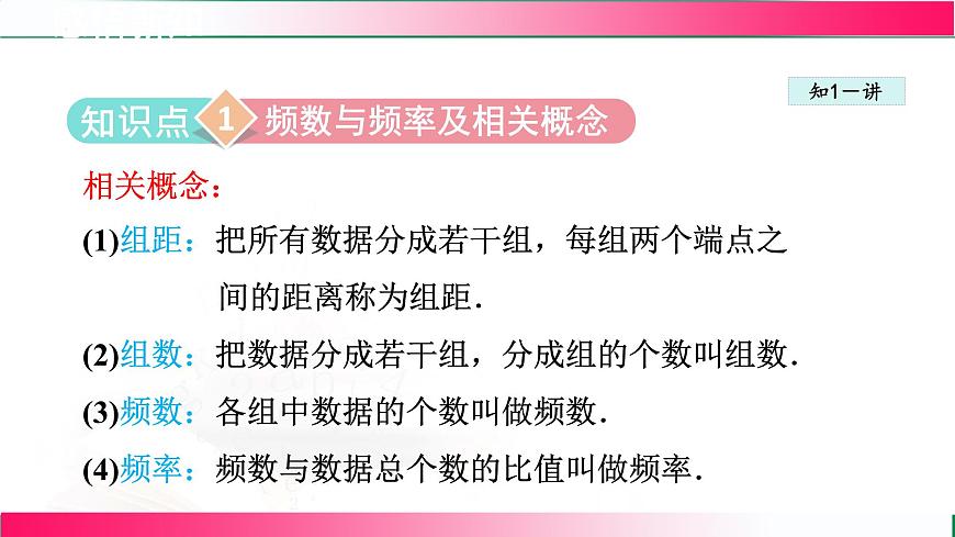 18.4频数分布表与直方图课件2024-2025学年冀教版八年级数学下册第4页
