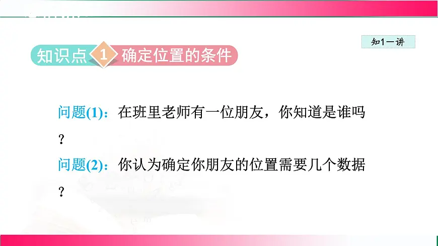 19.1 确定平面上物体的位置 课件2024-2025学年冀教版八年级数学下册第4页