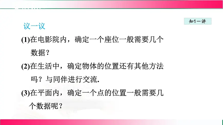 19.1 确定平面上物体的位置 课件2024-2025学年冀教版八年级数学下册第5页